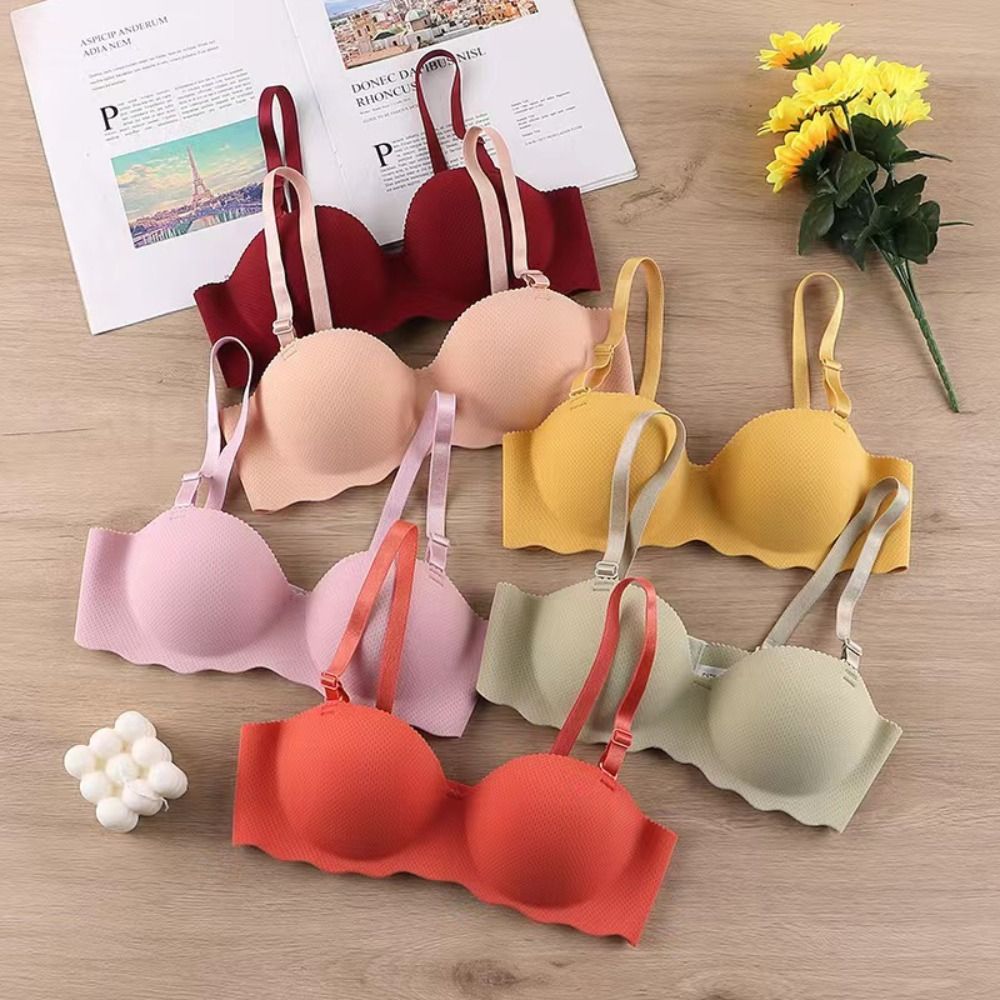Wirefree Bra Comfort - セクシーで快適なシームレスブラ、調節可能なキャンディーカラー、プッシュアップブラ、リフトアップ、垂れ防止、ワイヤレスブラ（女性用）