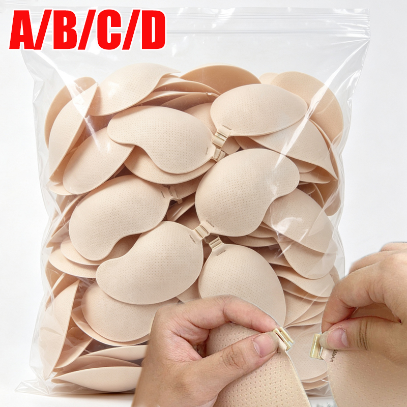 Strapless Bra Adhesive - 女性用バックレスインビジブルプッシュアップブラ、ストラップレスブラ、シームレスフロントクロージャーブラレット下着、シリコン製自己粘着ブラパッド