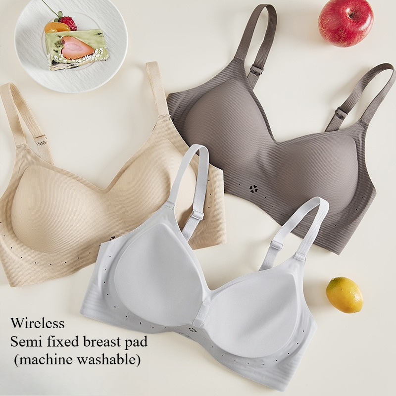 Wirefree Bra Comfort - 新しいシームレスブラ 女性用 快適なゼリーブラ ワイヤレス プッシュアップ バストコレクションブラ