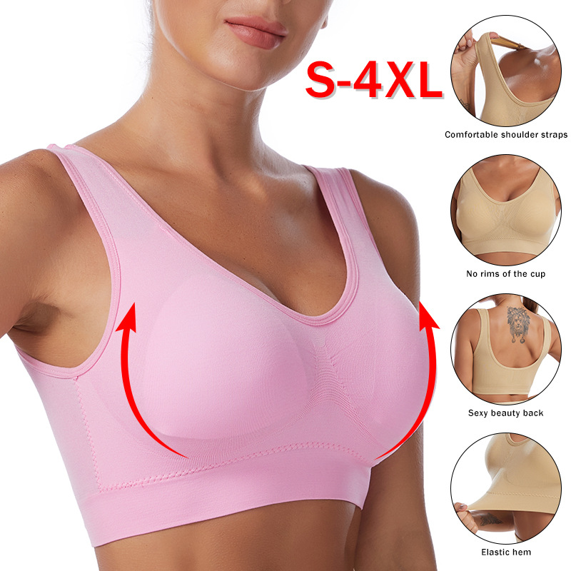 セクシーな女性のブラジャープラスサイズのシームレスな通気性の - Underwire Bra Padded のレビューと価格