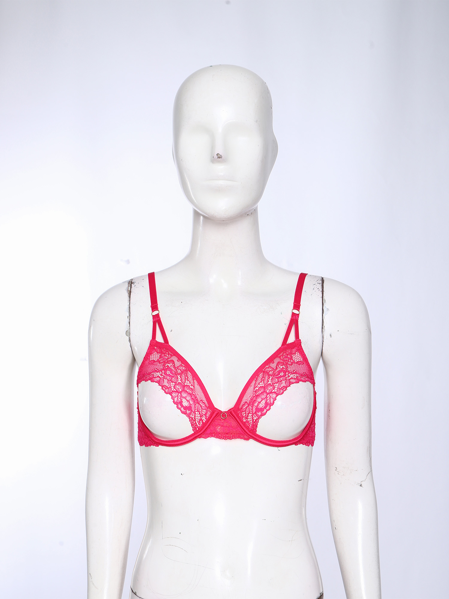 女性用セクシーな透かし彫りブラ、ソフトシースルーレース、プッ - Sheer Bra Lace のレビューと価格