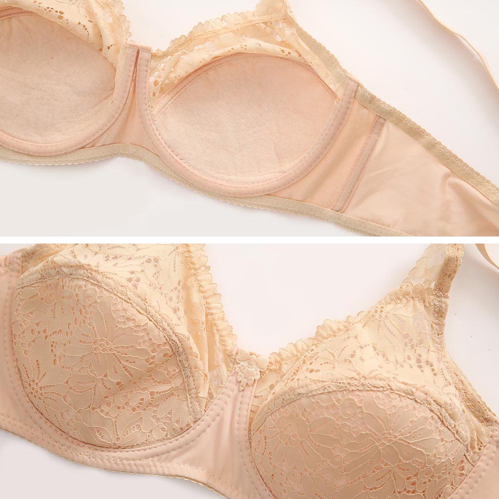 Ruralbras 3/4 カップレースのセクシーなブラジャ - Underwire Bra Padded のレビューと価格