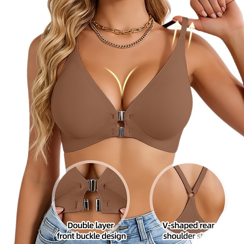 女性用フロントクロージャーレオパード柄セクシー立体ブラワイヤ - Full Coverage Bra のレビューと価格