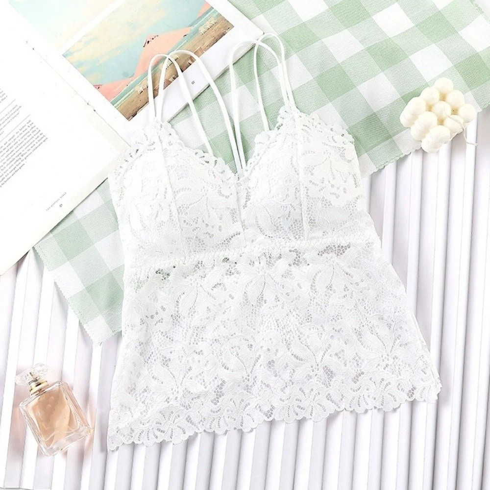 タンクトップ Vネック レース シアー キャミソール ノース - Sheer Mesh Bra のレビューと価格