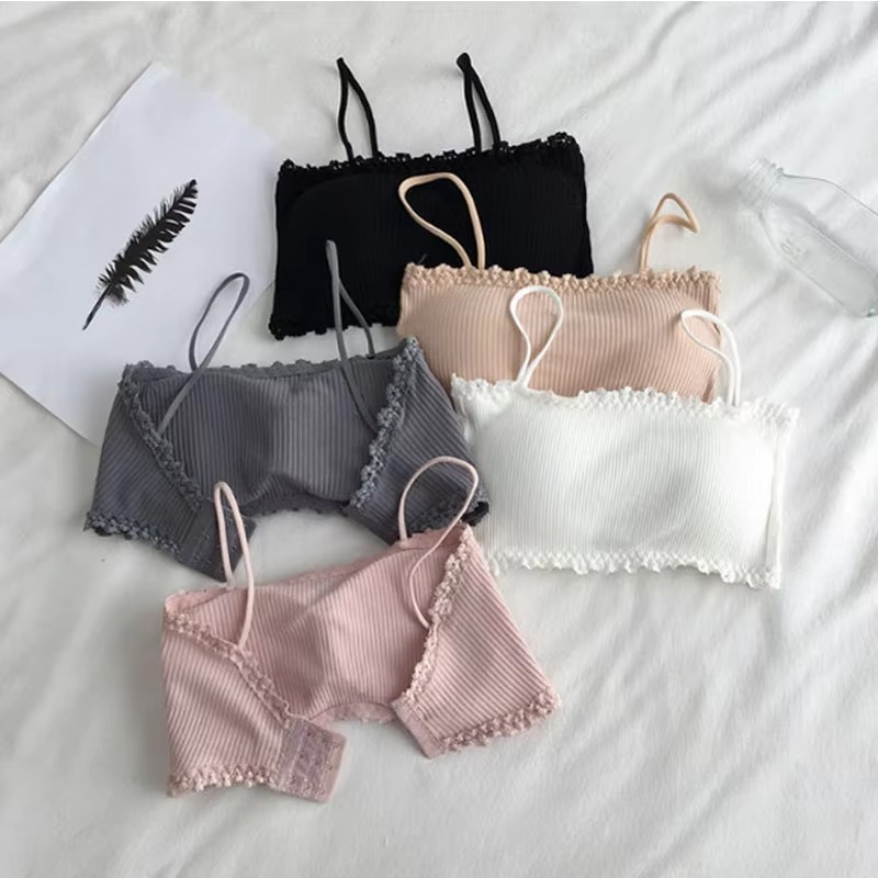 女性の綿のブラジャー女性のチューブトップブラジャー女性のサス - T Shirt Bra Seamless のレビューと価格