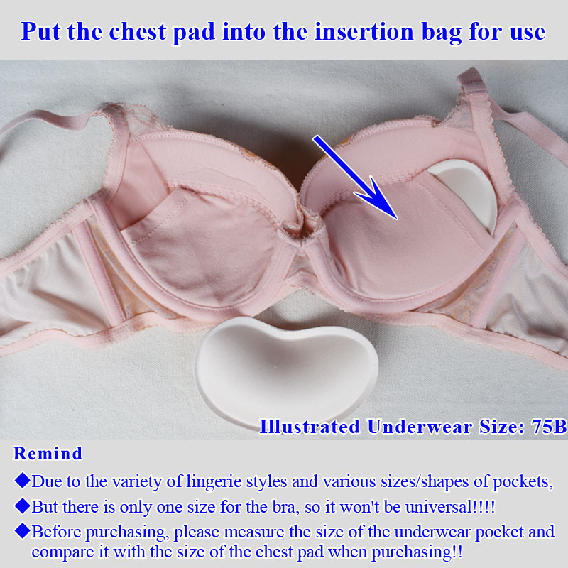 パッドブラジャーインナーパッドインサートピース女性下着スポン - Push Up Bra Silicone のレビューと価格