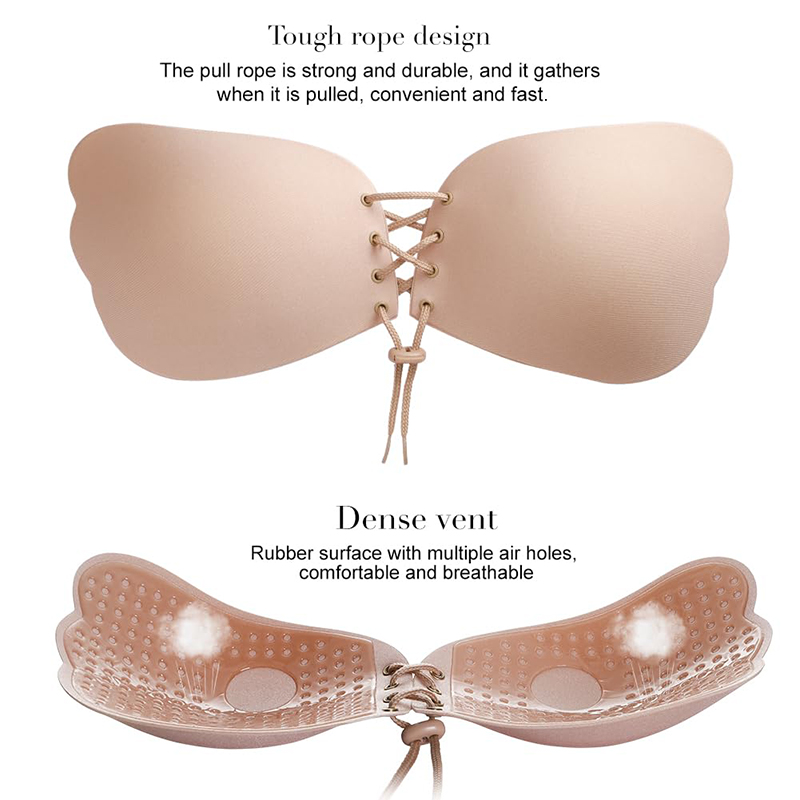 1/2ペア レディース サマー バックレス ストラップレス  - Backless Bra Sticky のレビューと価格