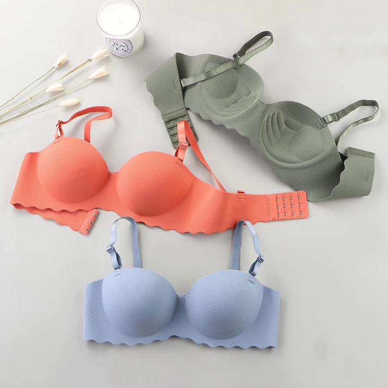 薄いワンピースシームレスな女性のブラジャー取り外し可能なショ - Sleep Bra Bralette のレビューと価格
