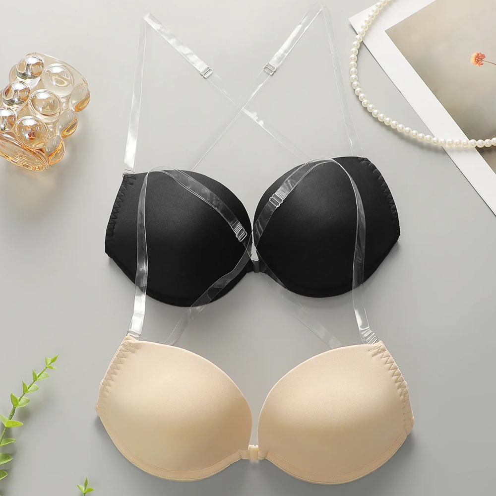バックレスフロント閉鎖プッシュアップブラジャーセクシーなラン - Convertible Bra Multiway のレビューと価格