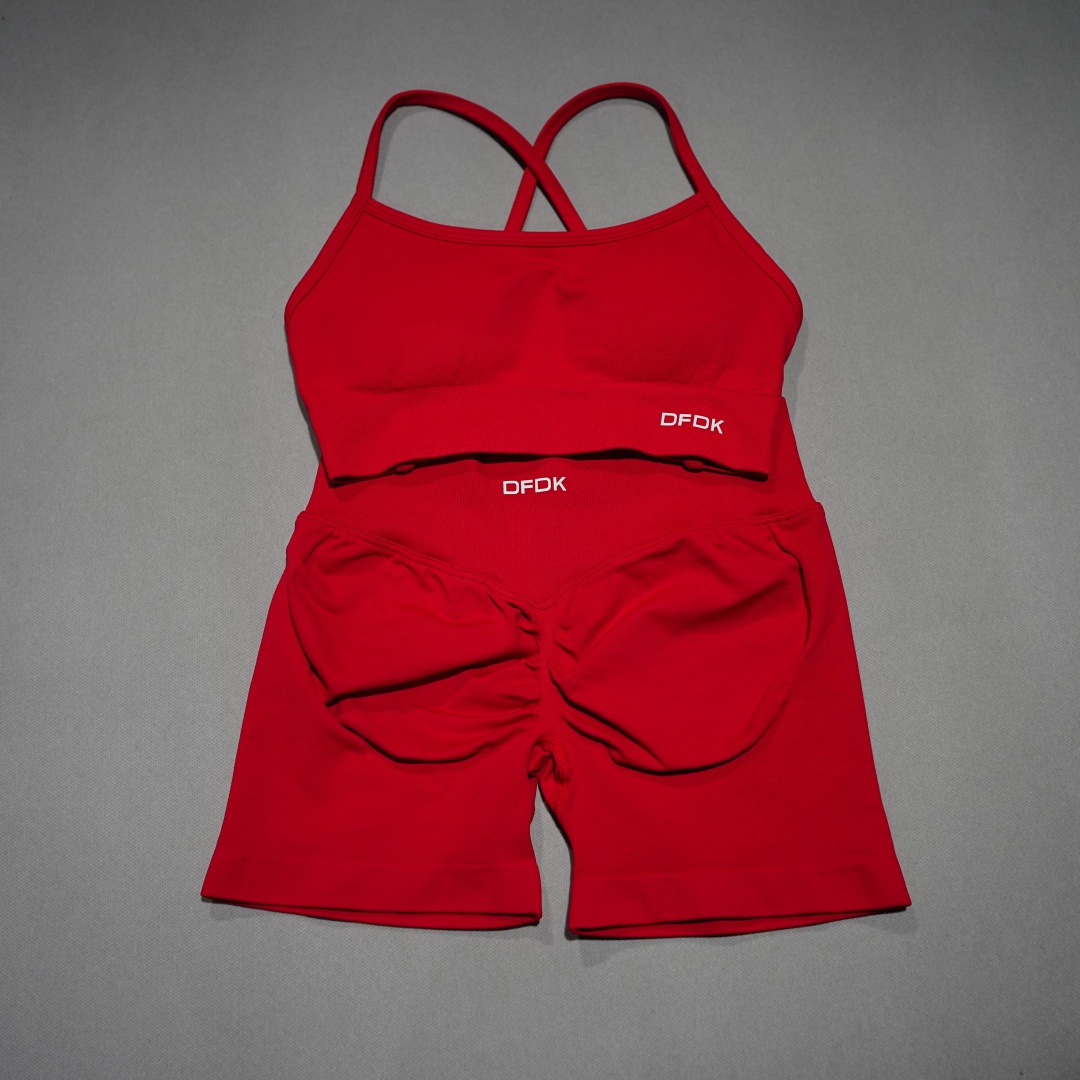 DFDK ハイウエストショートレギンスマッチングセット、シー - Sports Bra Racerback のレビューと価格
